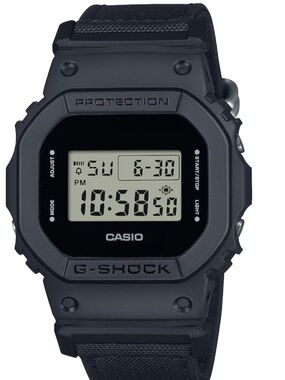 G-Shock Casio Digital Black Eco Fabric Strap Watch Mens